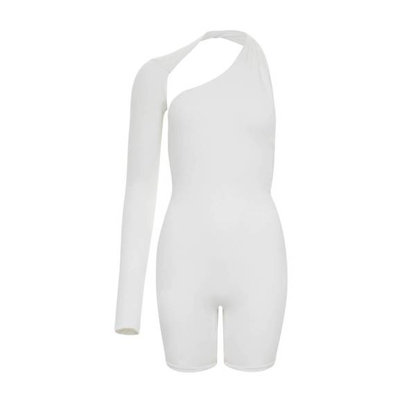 NEW GERGANA IVANOVA women's victoria romper in white